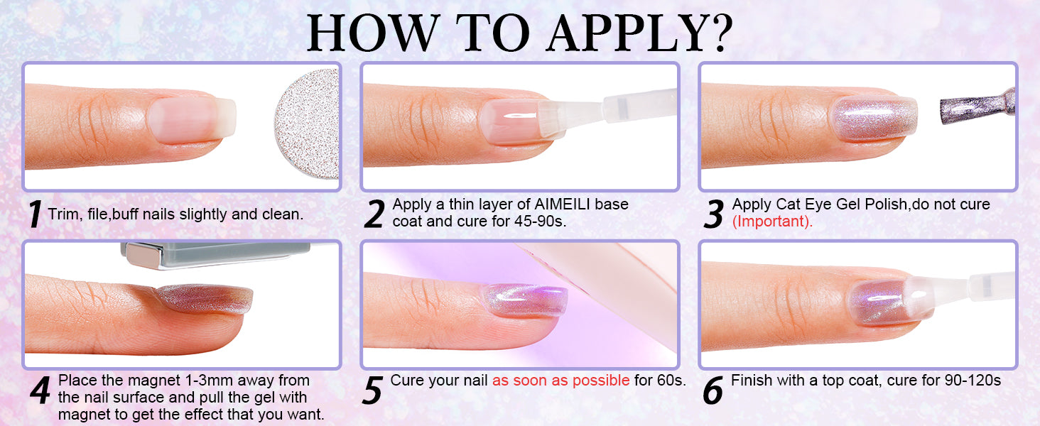 How to use cat eye gel polish