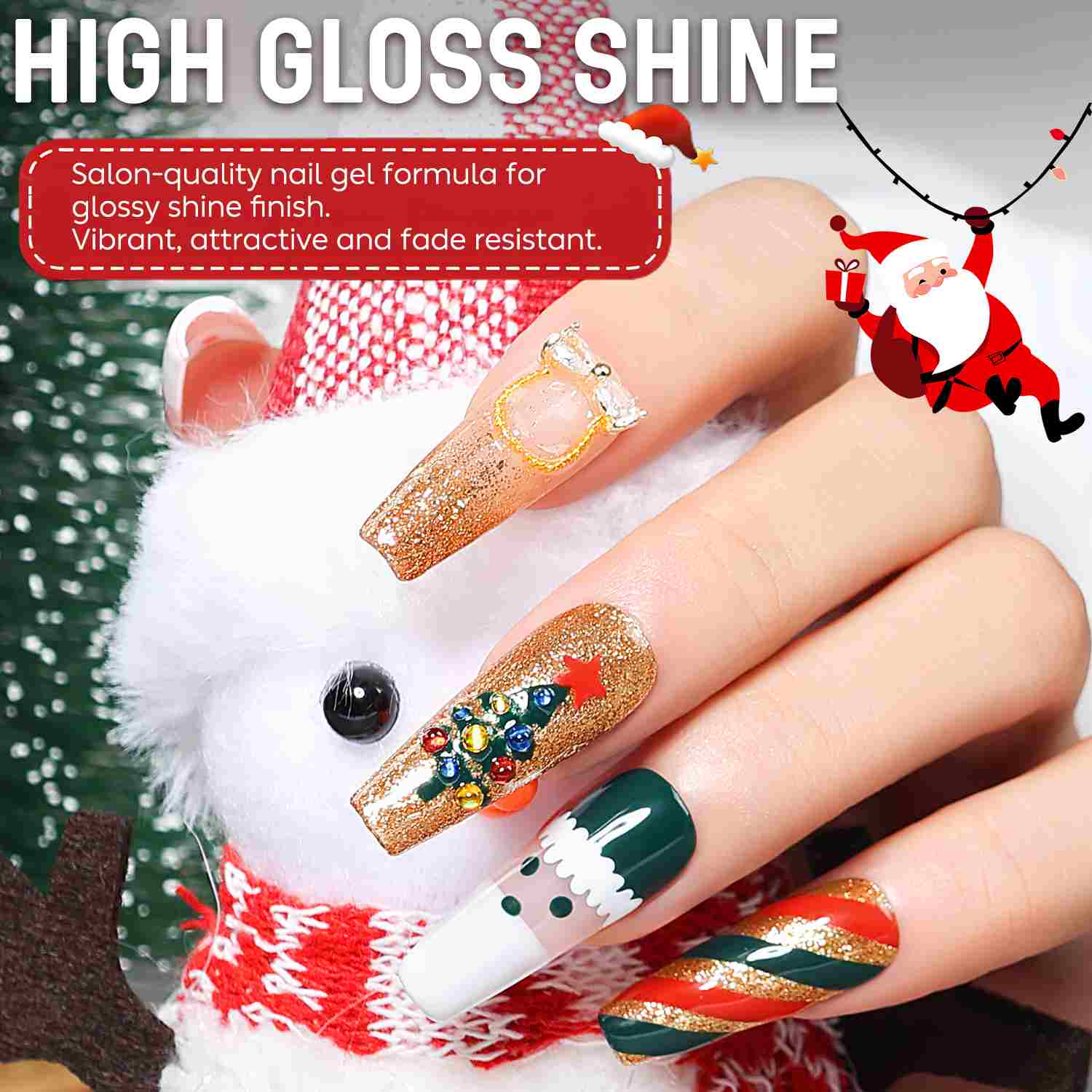 AIMEILI Christmas Gel Set 6×5ml – Kit 111
