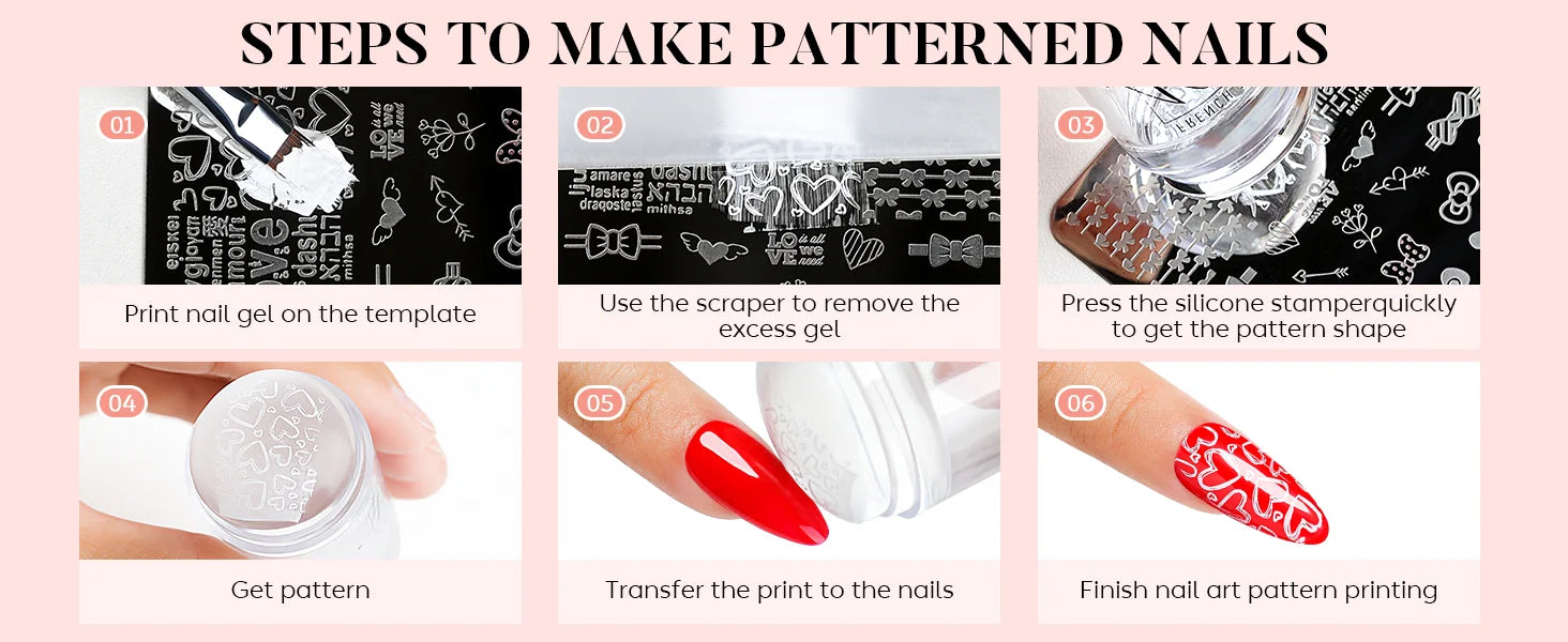 steps to make patterned nails