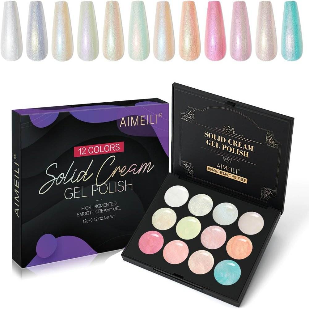 solid cream gel polish