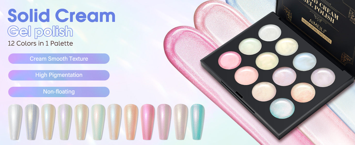 solid gel polish palette