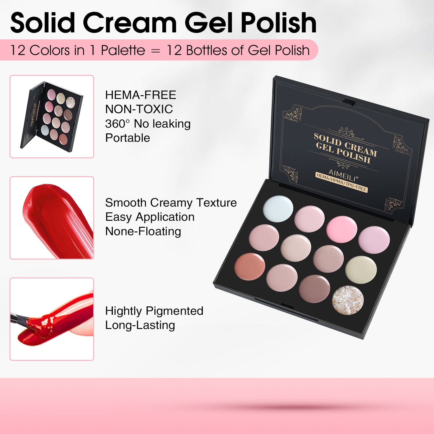 Solid Cream Gel Polish-GTKIT015