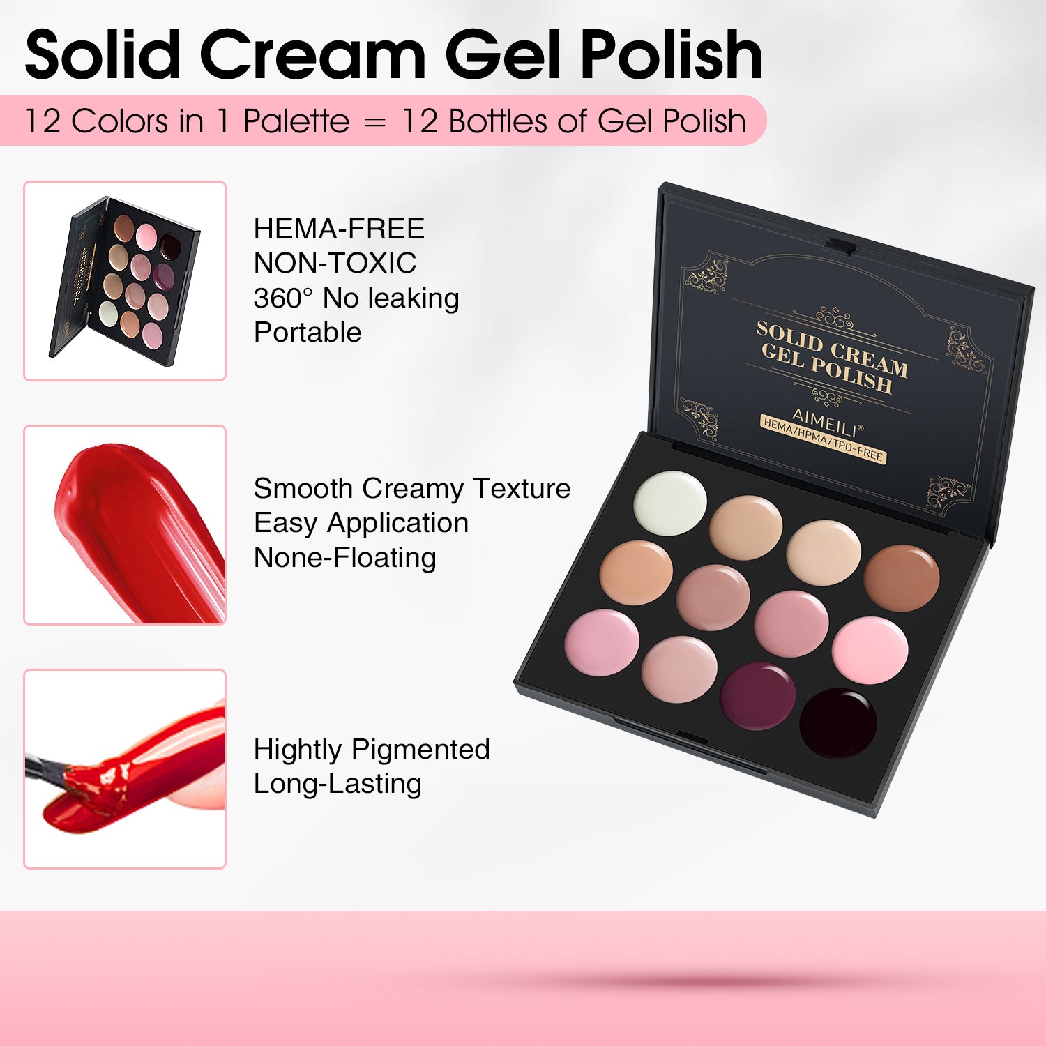 Solid Cream Gel Polish-GTKIT016