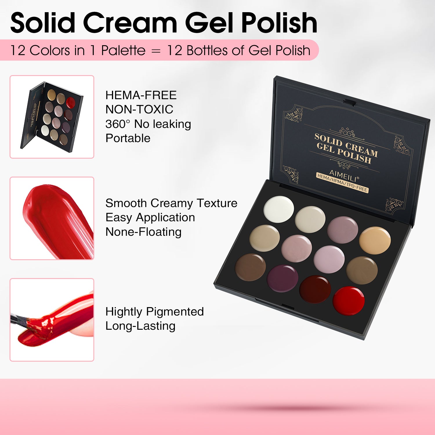 Solid Cream Gel Polish-GTKIT017