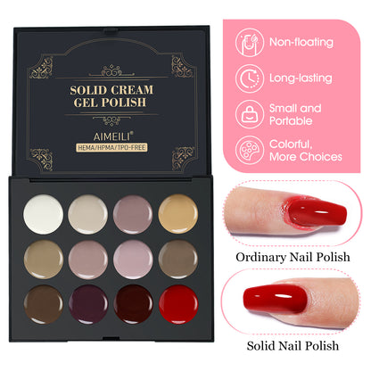 Solid Cream Gel Polish-GTKIT017