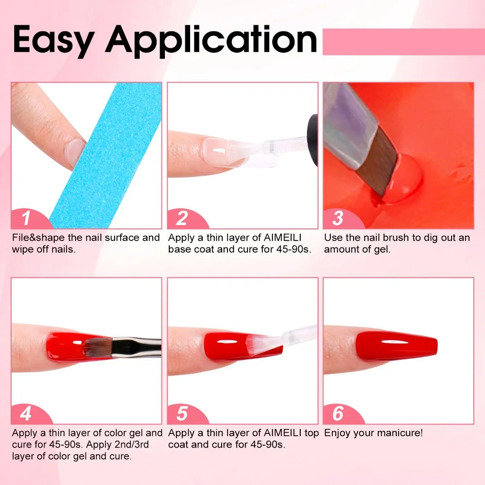 Aimeili Hema Free Solid Cream Gel Polish GTKIT010