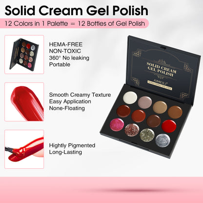 Solid Cream Gel Polish-GTKIT018