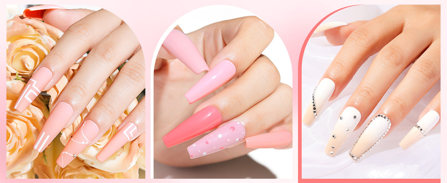solid cream nails