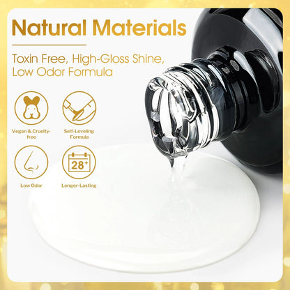 HEMA /TPO FREE Natural Materials base and top coat