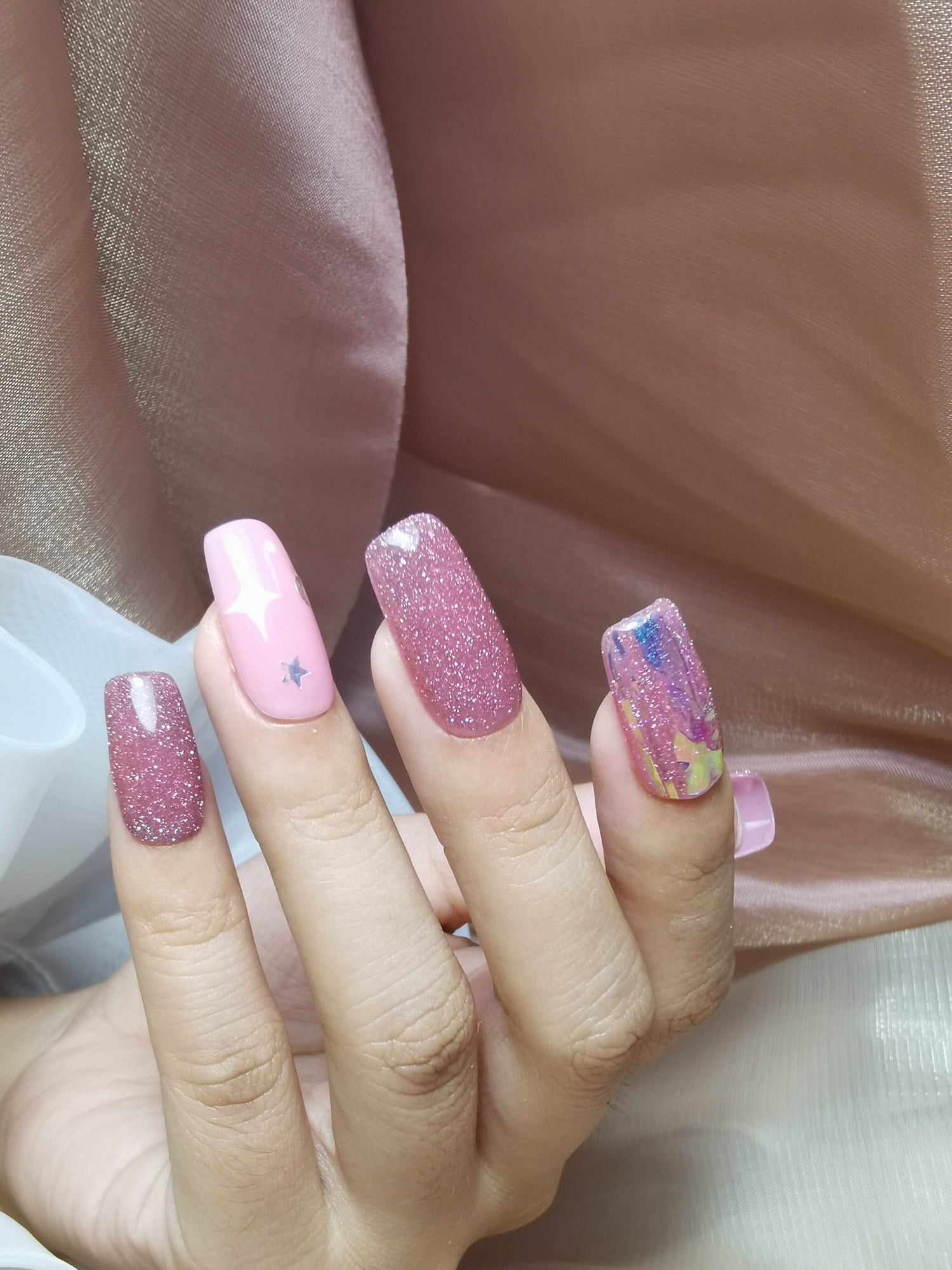 reflective glitter gel nail polish