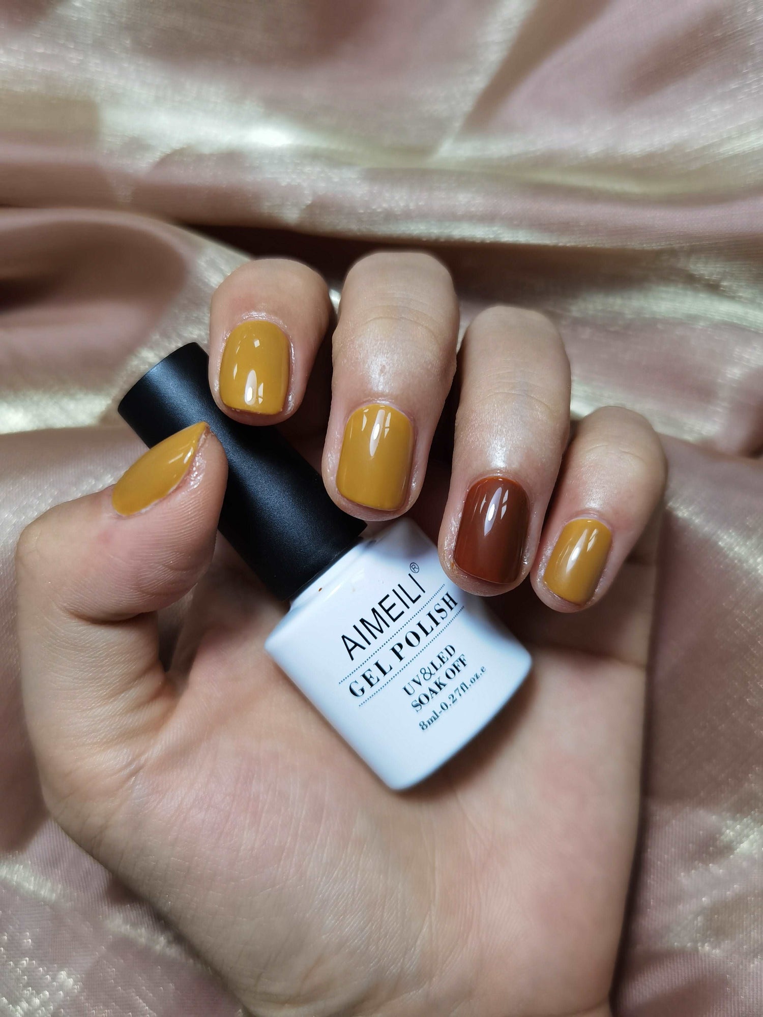 amber nail polish color