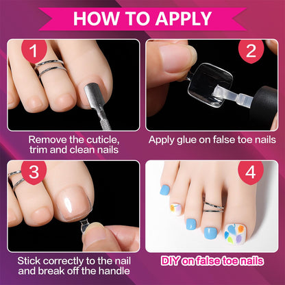 how to use the toe nail tips