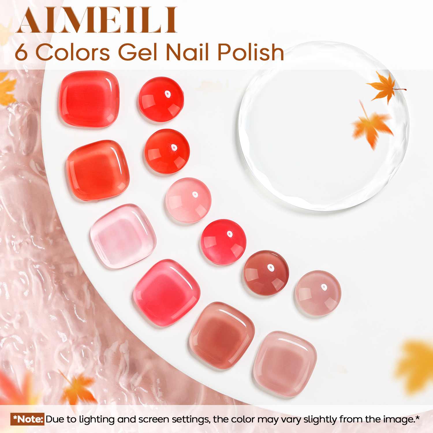 Pink and Red Color shades for gel Jelly Gel Polish