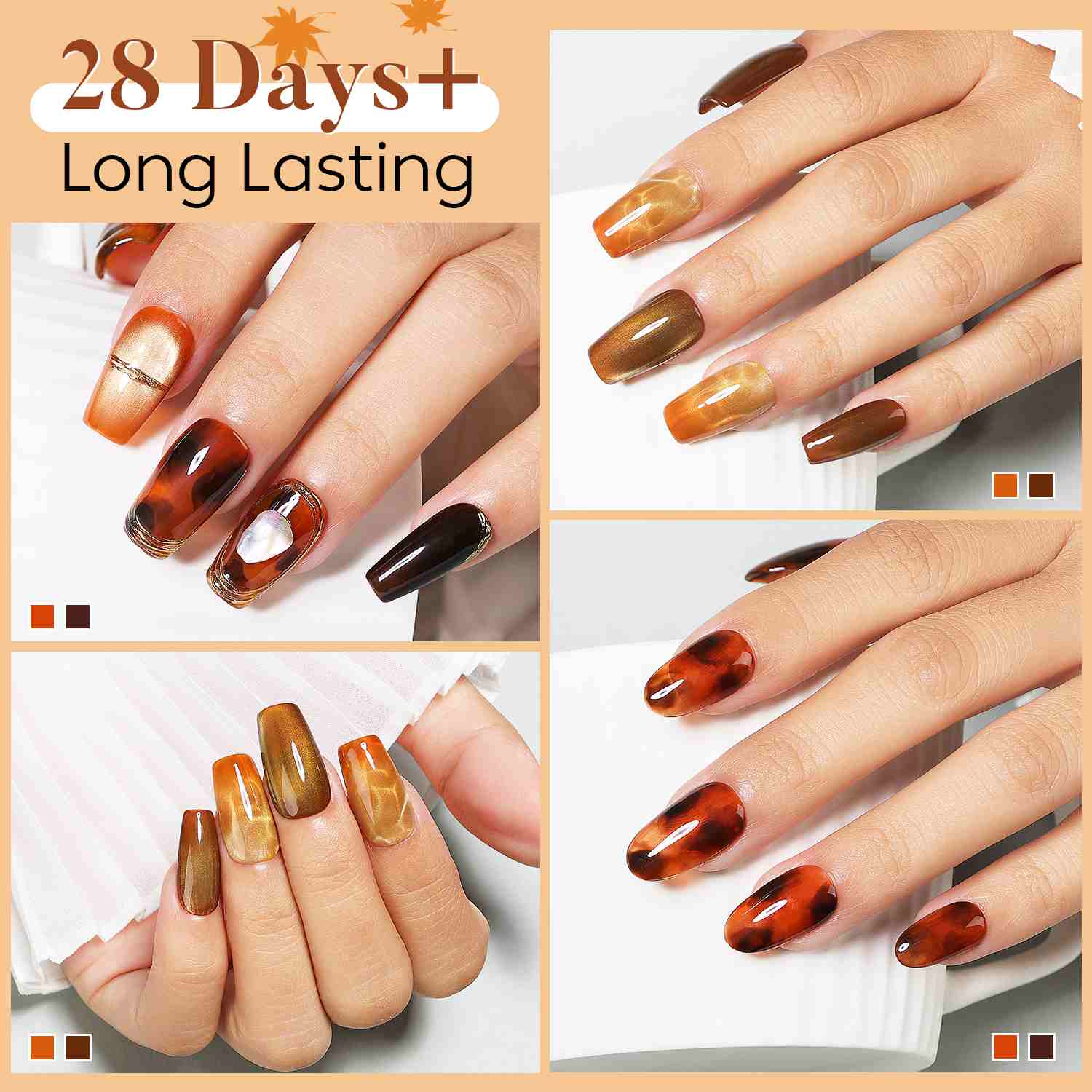 Jelly gel nail designs for fall