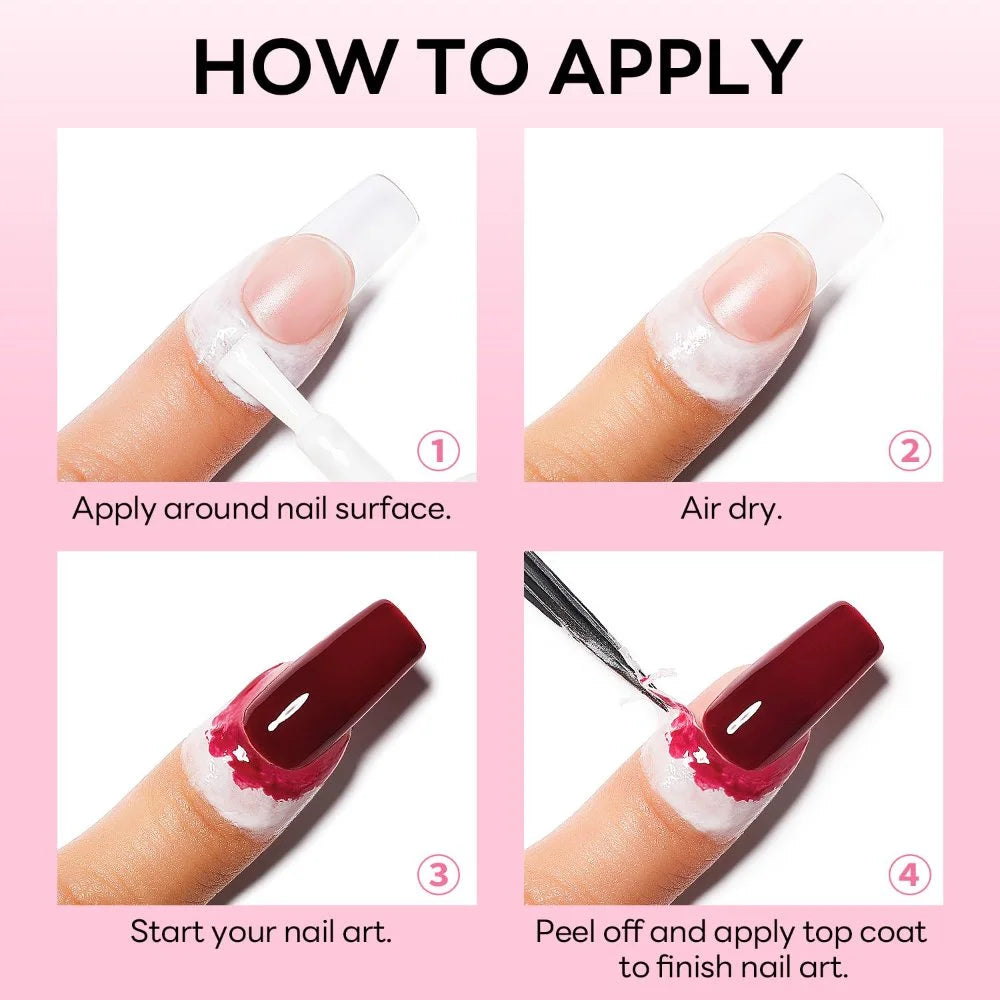 How to apply the Latex Tape for nails