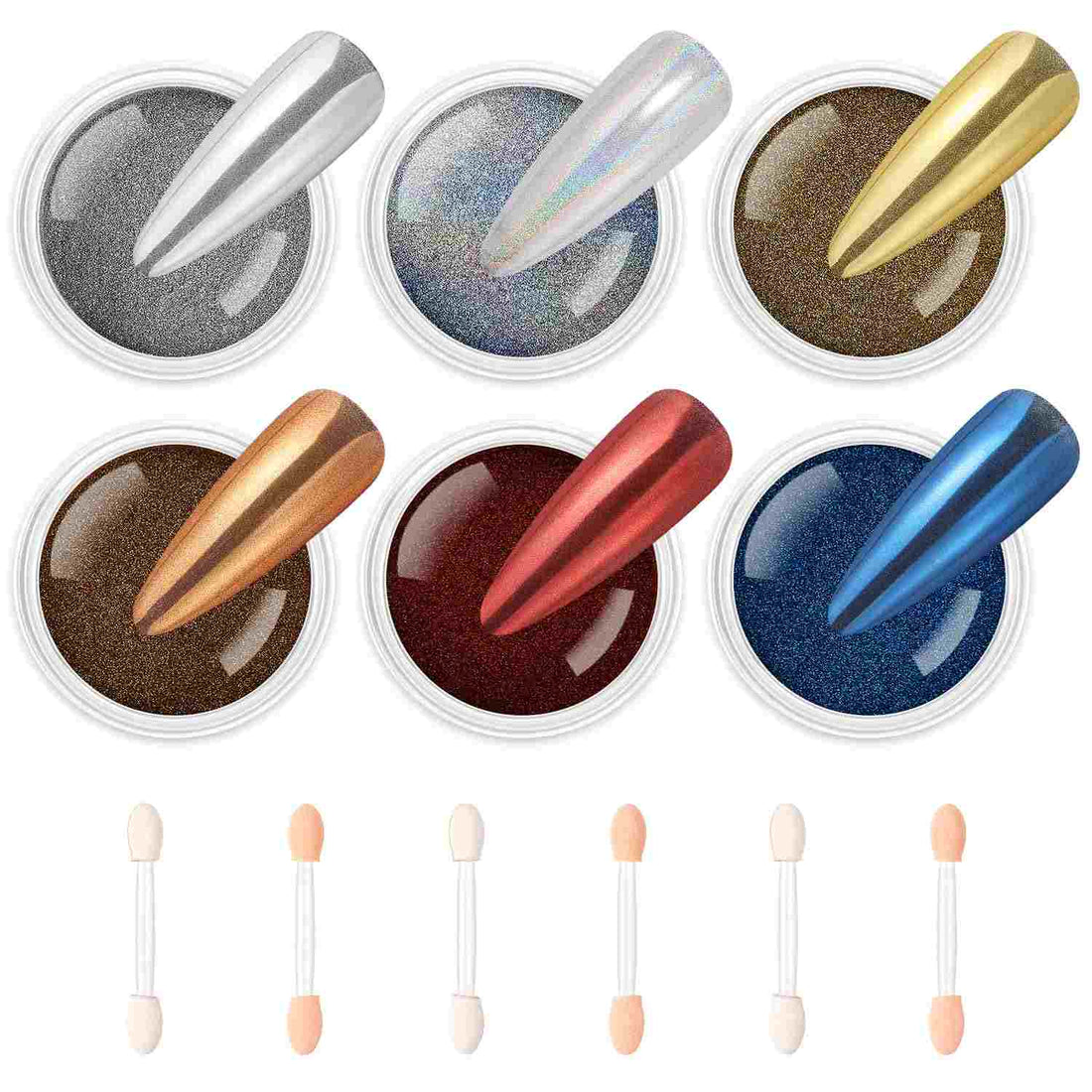 chrome nail powder kit​