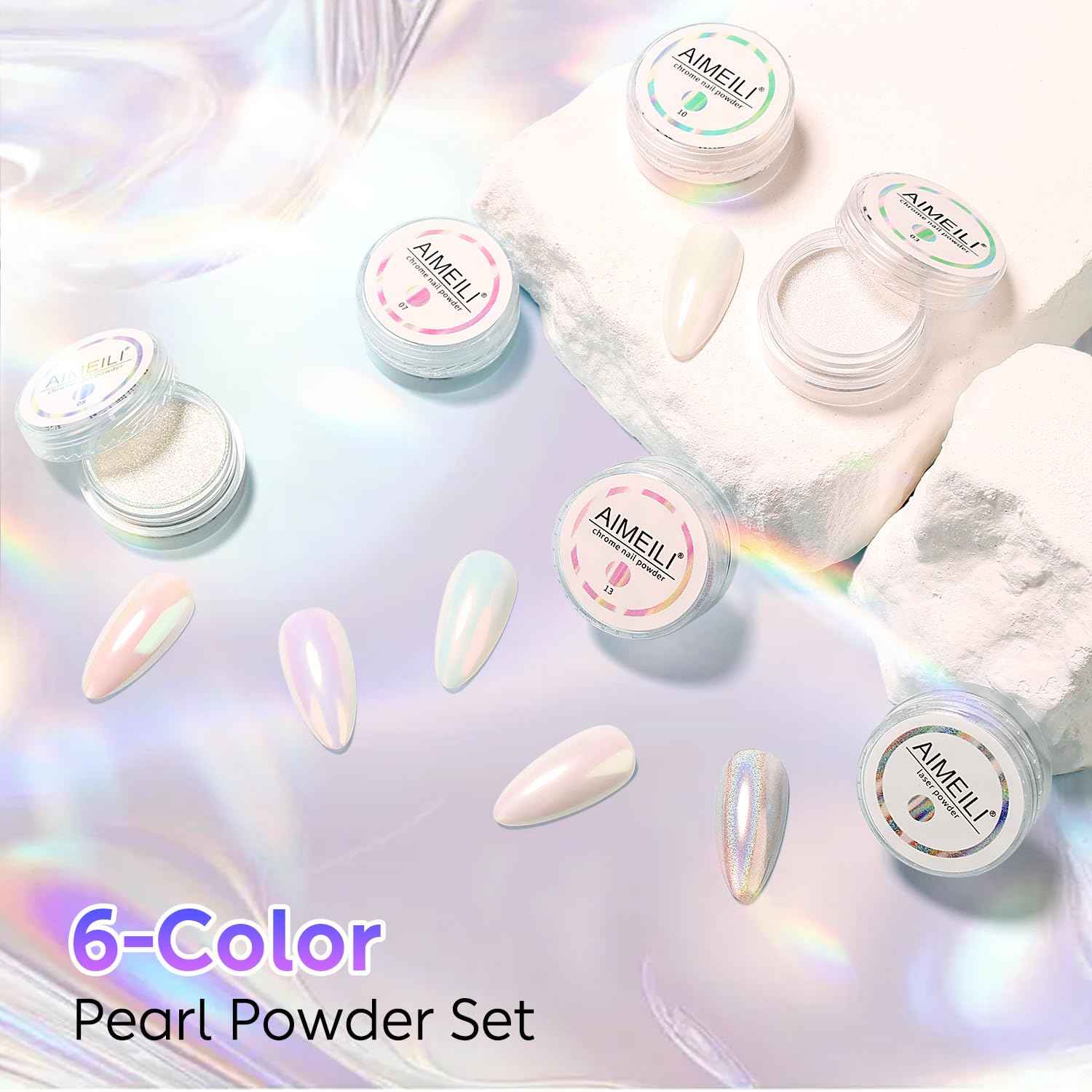 AIMEILI Pearl Chrome Nail Powder NCP002