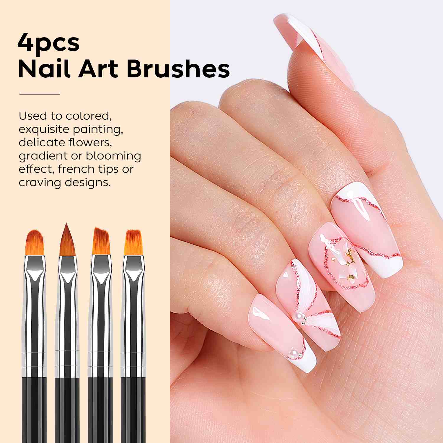 AIMEILI 6-Piece Nail Dotting Tools Set NRBR4