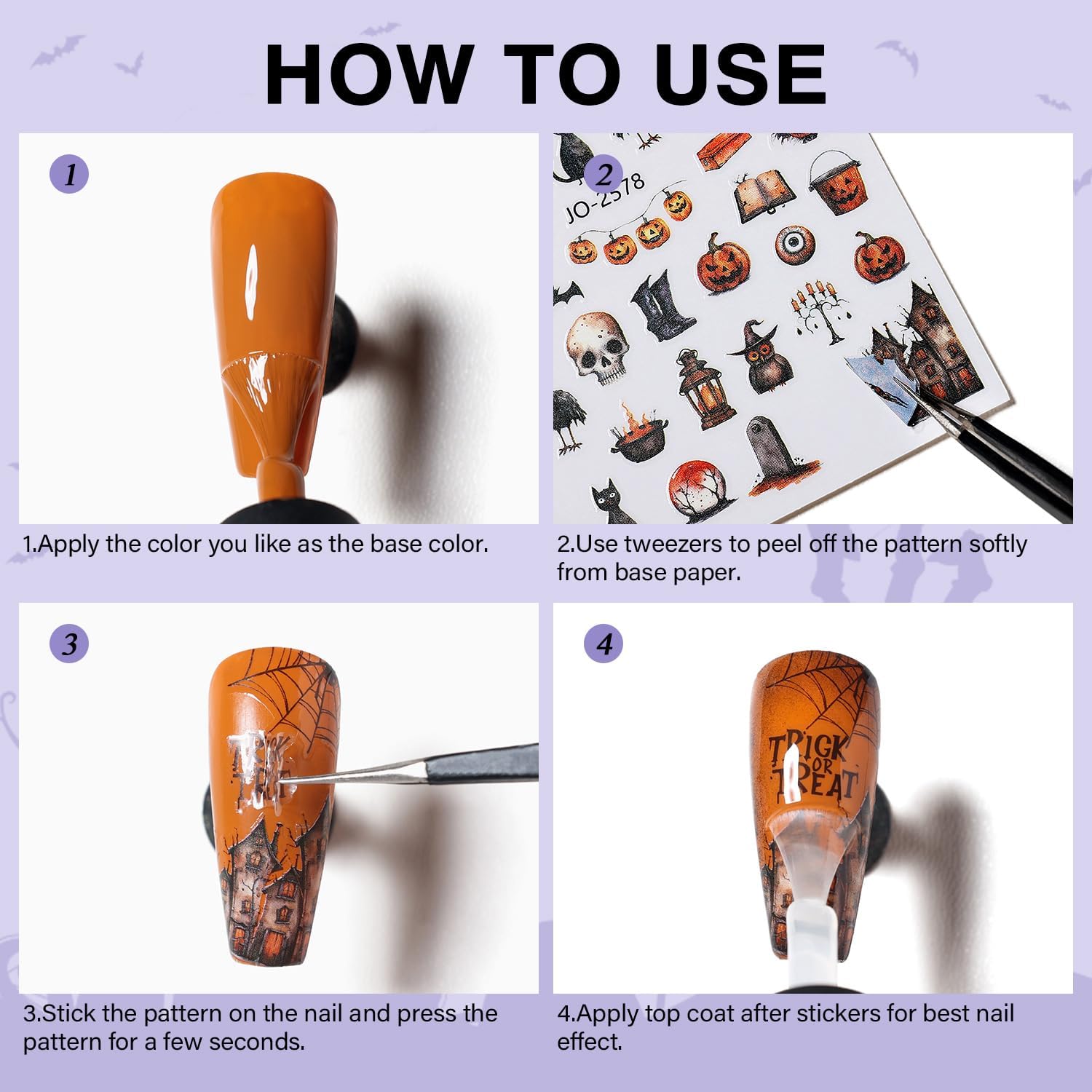 how to apply nail art stickers