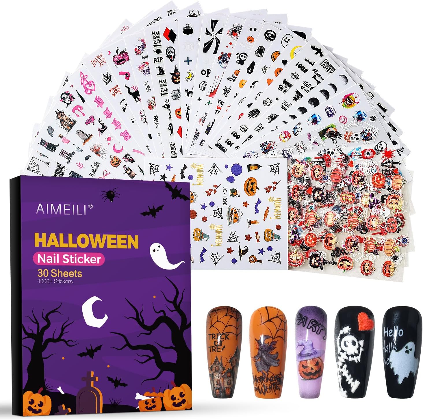 halloween nail stickers