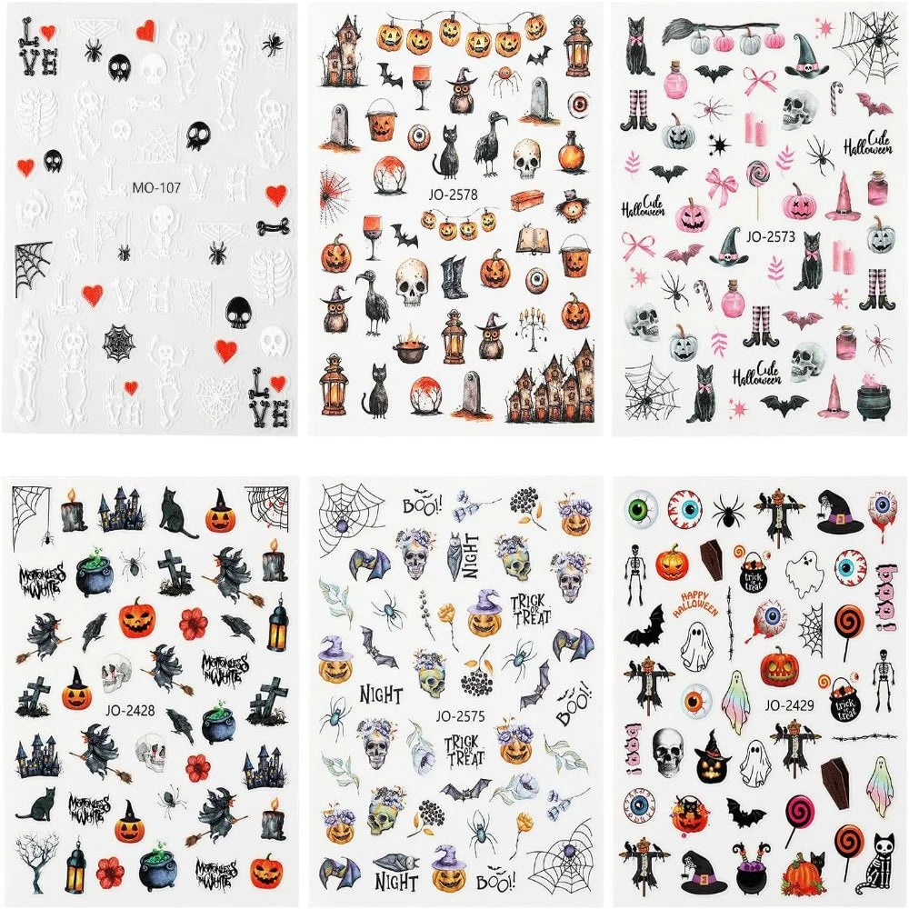 horror movie nail decals