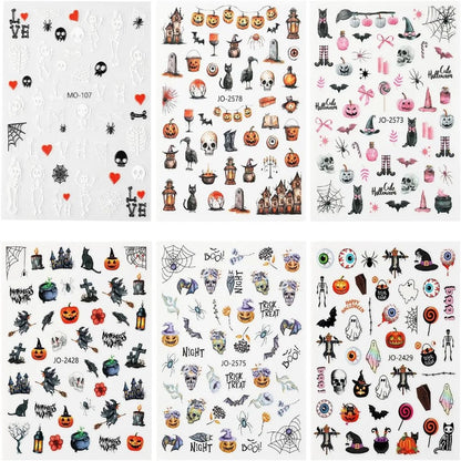 horror movie nail decals