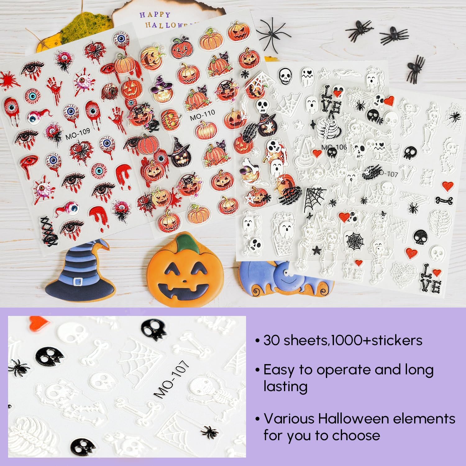 halloween nail decals