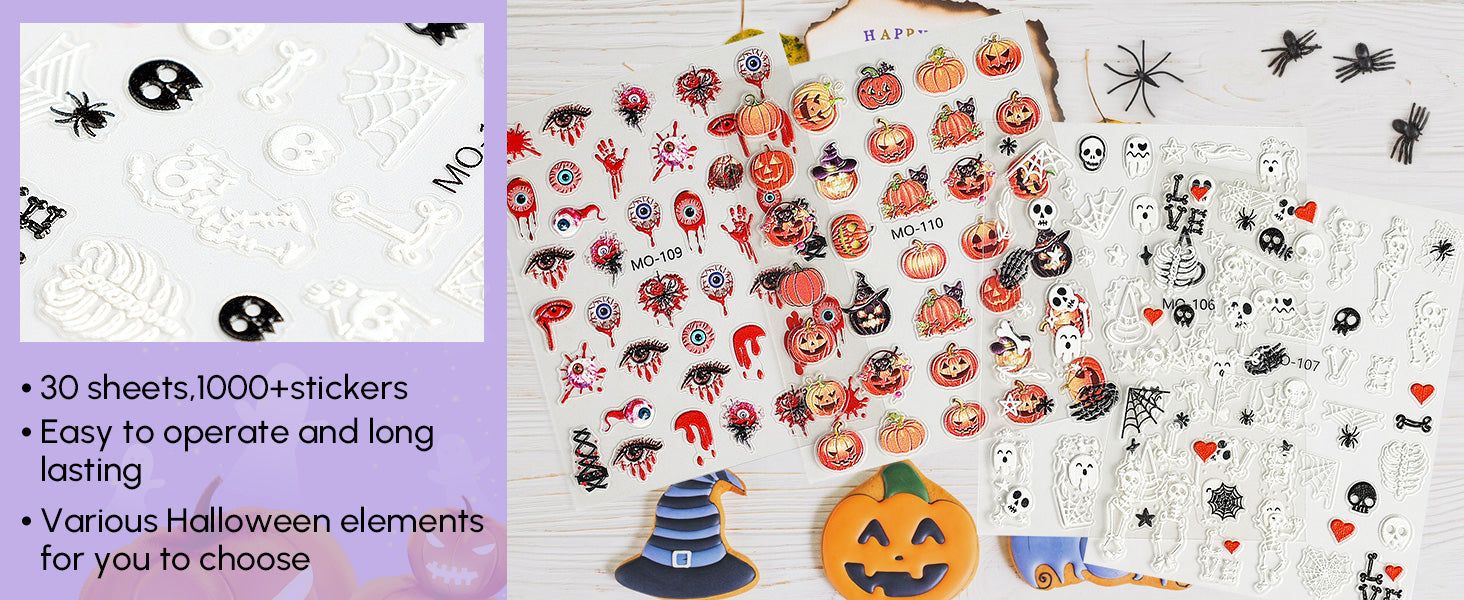 halloween nail art stickers