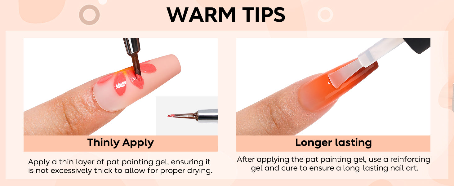 ombre nails warm tips