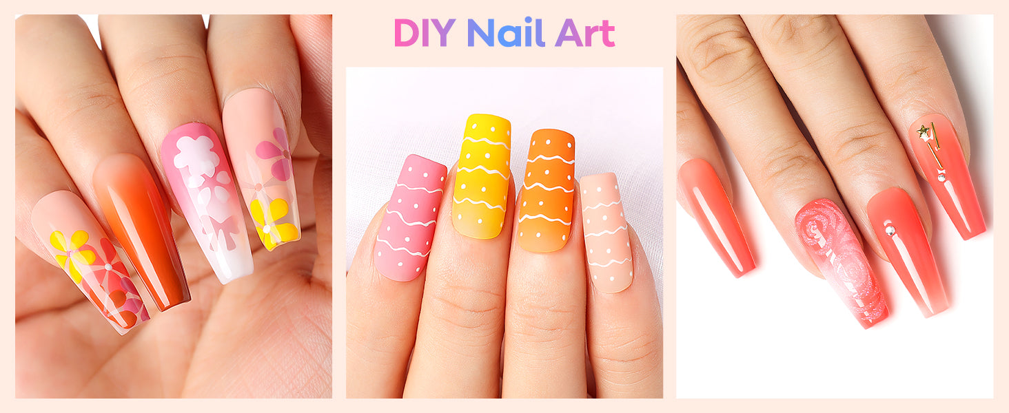 Ombre Nail Gel Paint Art