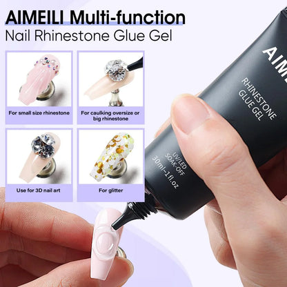 Aimeili Multi-function rhinestone glue for nails