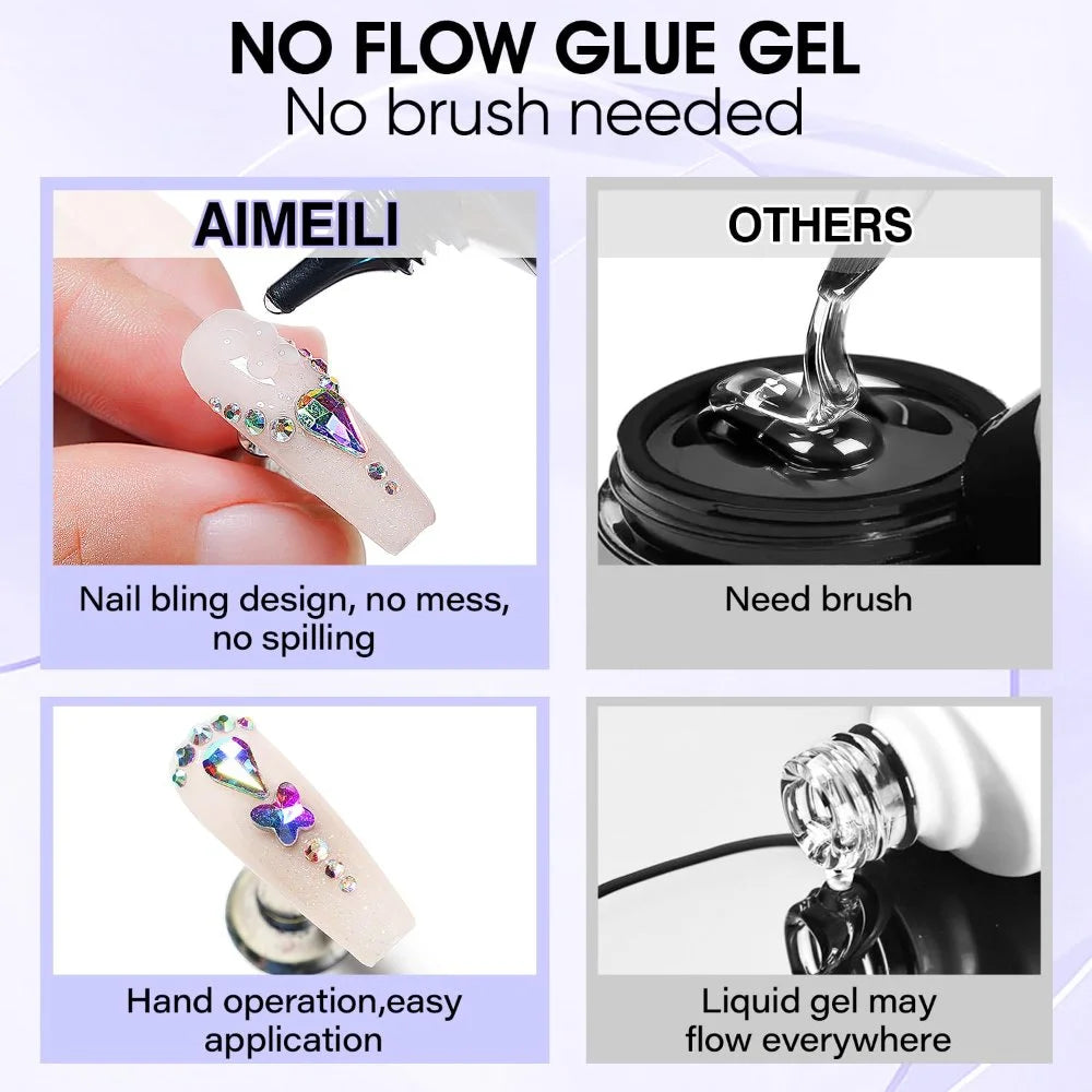best no flow gem glue for nails