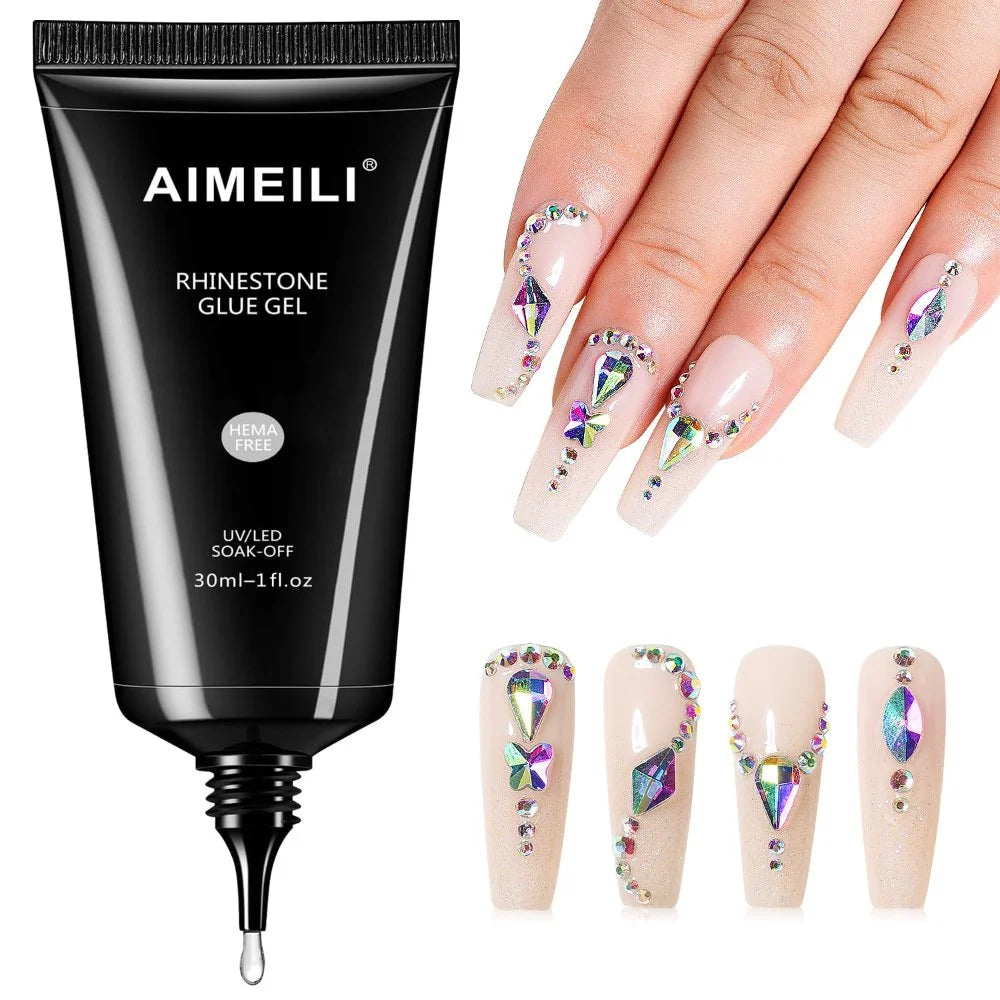 nail rhinestone glue gel