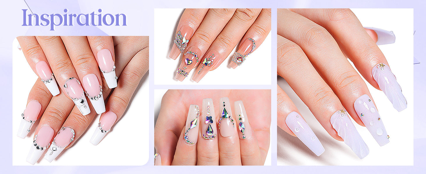 rhinestone gel glue for nails