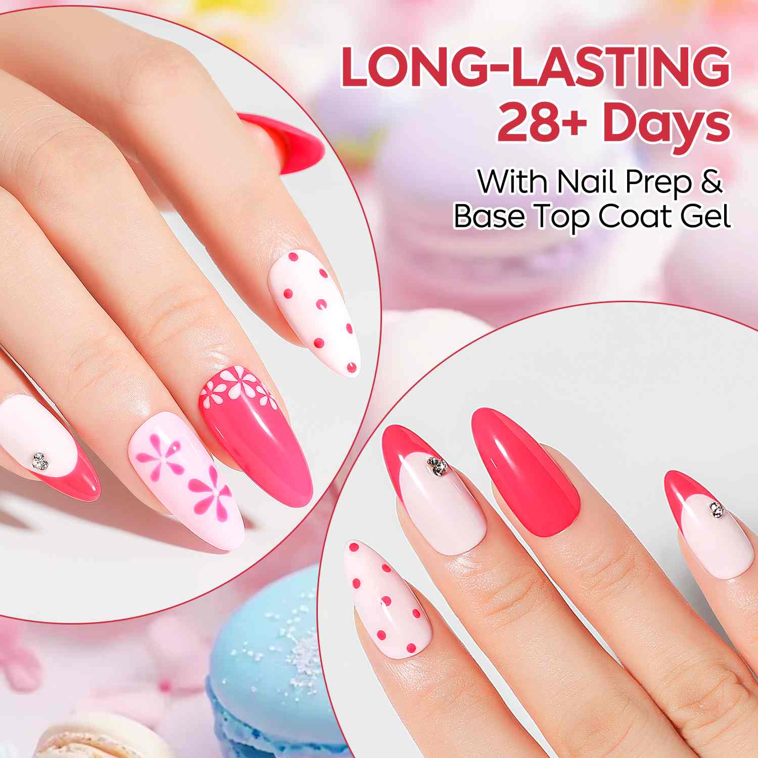 AIMEILI Nude Pink Gel Nail Polish Set – 12 Sheer Milky Nude Shades(5ML) – Kit 32