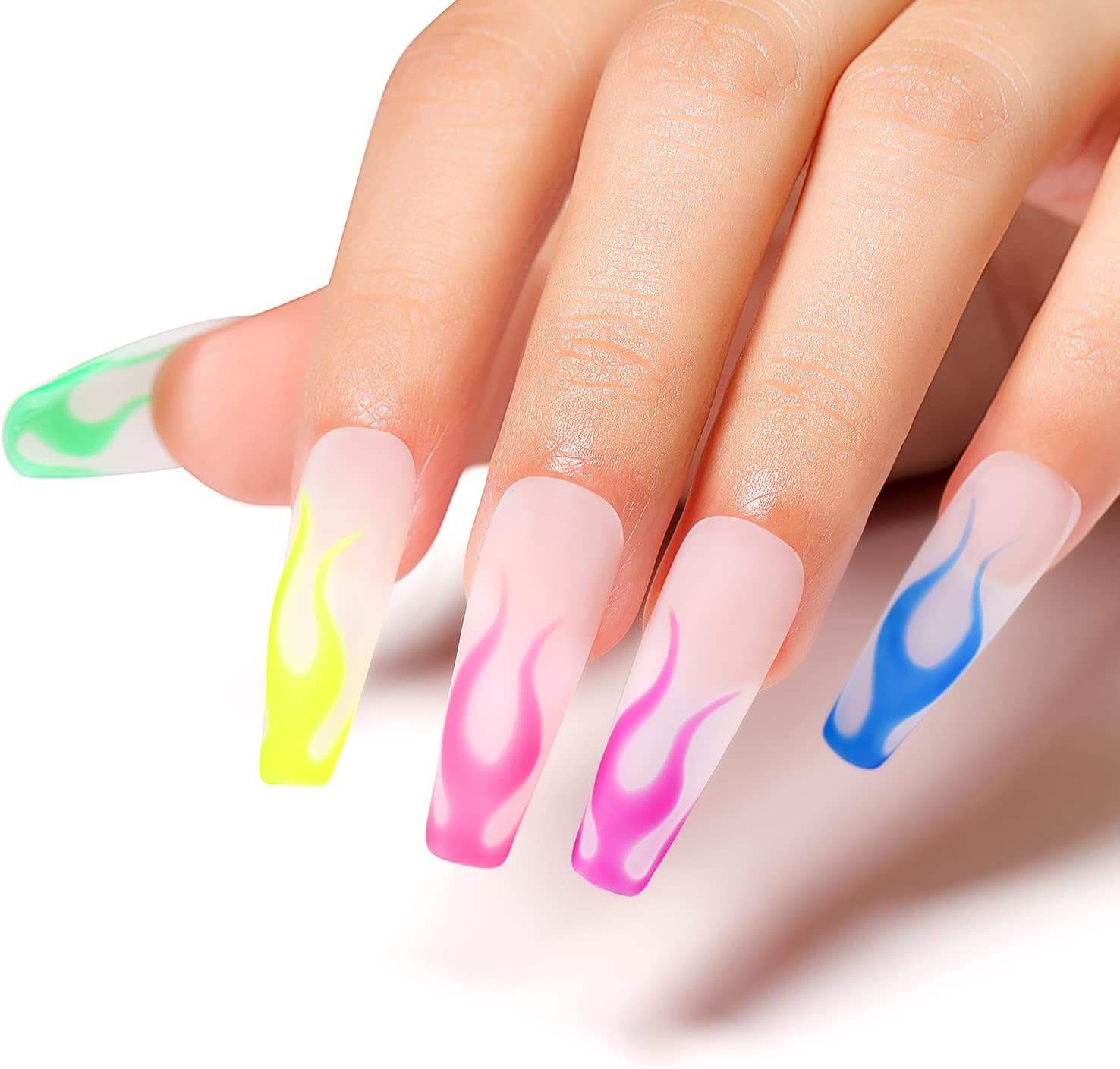 AIMEILI Gel Nail Polish Set – 12 Colours, 8ml | Summer Neon – Festival Nails | Set12-24_8ml