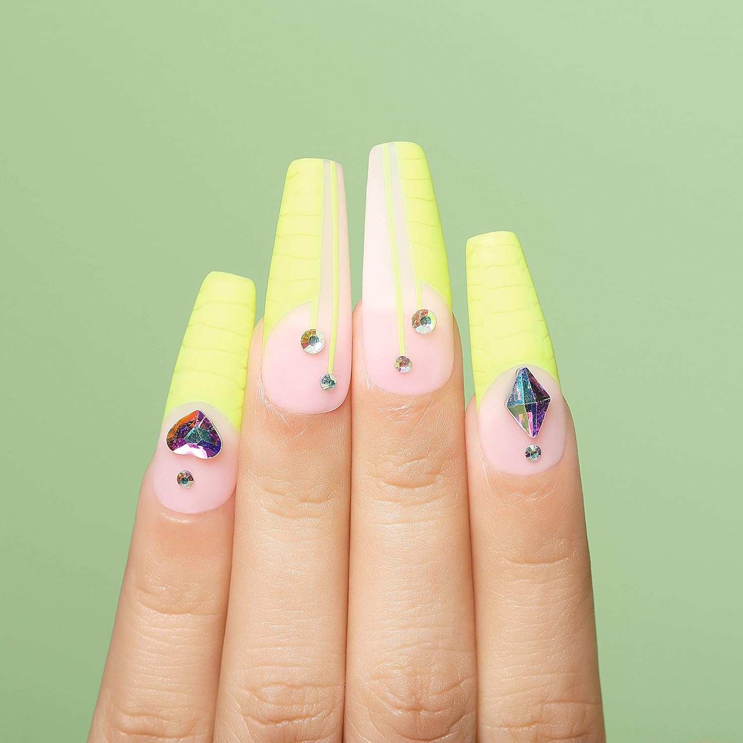 AIMEILI Gel Nail Polish Set – 12 Colours, 8ml | Bright Neon DIY Nail Art | Set12-26_8ml