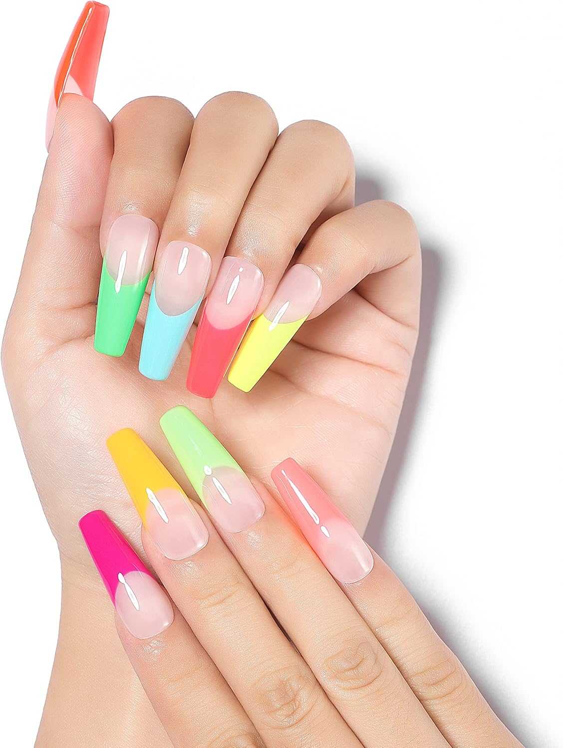 AIMEILI Gel Nail Polish Set – 12 Colours, 8ml | Bright Neon DIY Nail Art | Set12-26_8ml