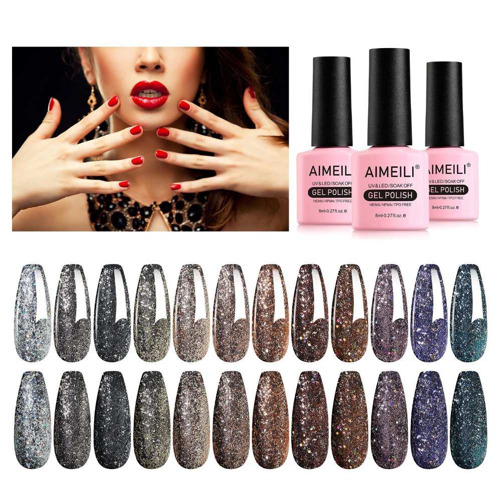chunky glitter gel polish