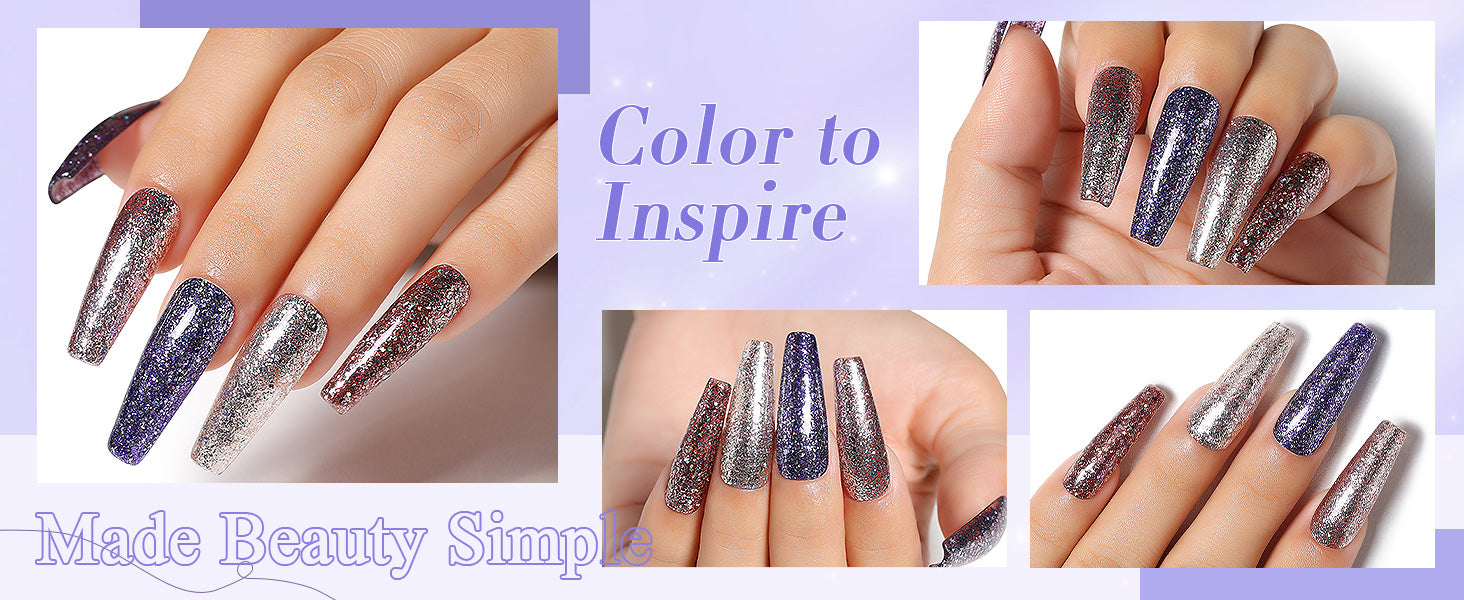 ideas for glitter nails