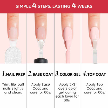 AIMEILI Colorful Gel Nail Polish Set | 12 Colors HEMA-Free Vegan | 5ML – Set 12-30