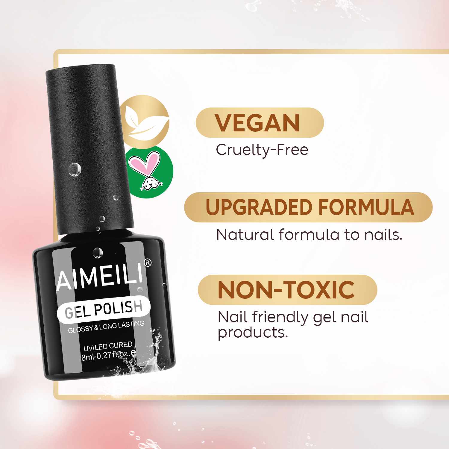 AIMEILI Colorful Gel Nail Polish Set | 12 Colors HEMA-Free Vegan | 5ML – Set 12-30