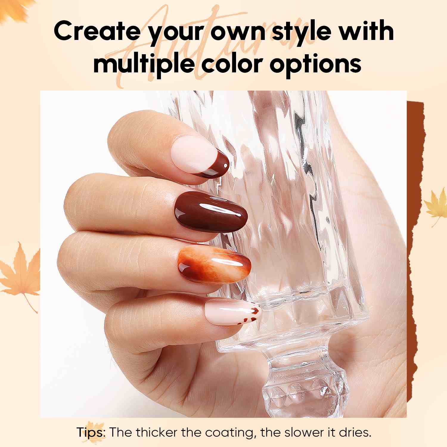 AIMEILI Neutral Nude Gel Nail Polish Set 38 12pcs, Vegan &amp; Cruelty-Free