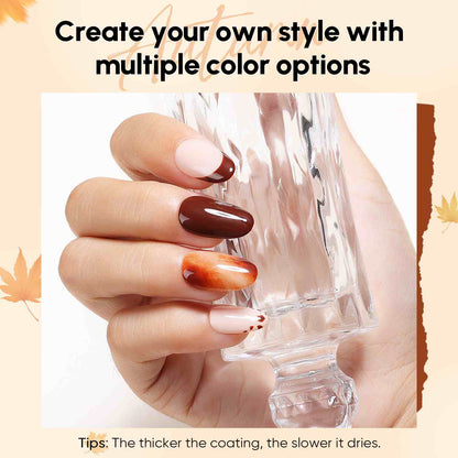 AIMEILI Neutral Nude Gel Nail Polish Set 38 12pcs, Vegan &amp; Cruelty-Free