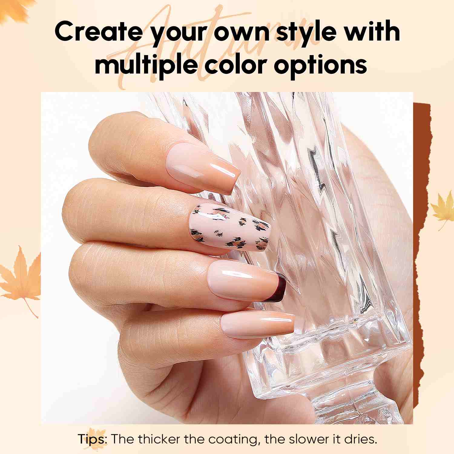 AIMEILI Boho Gel Polish Set 40 – 12 Earthy &amp; Glitter Shades, Vegan &amp; Cruelty-Free
