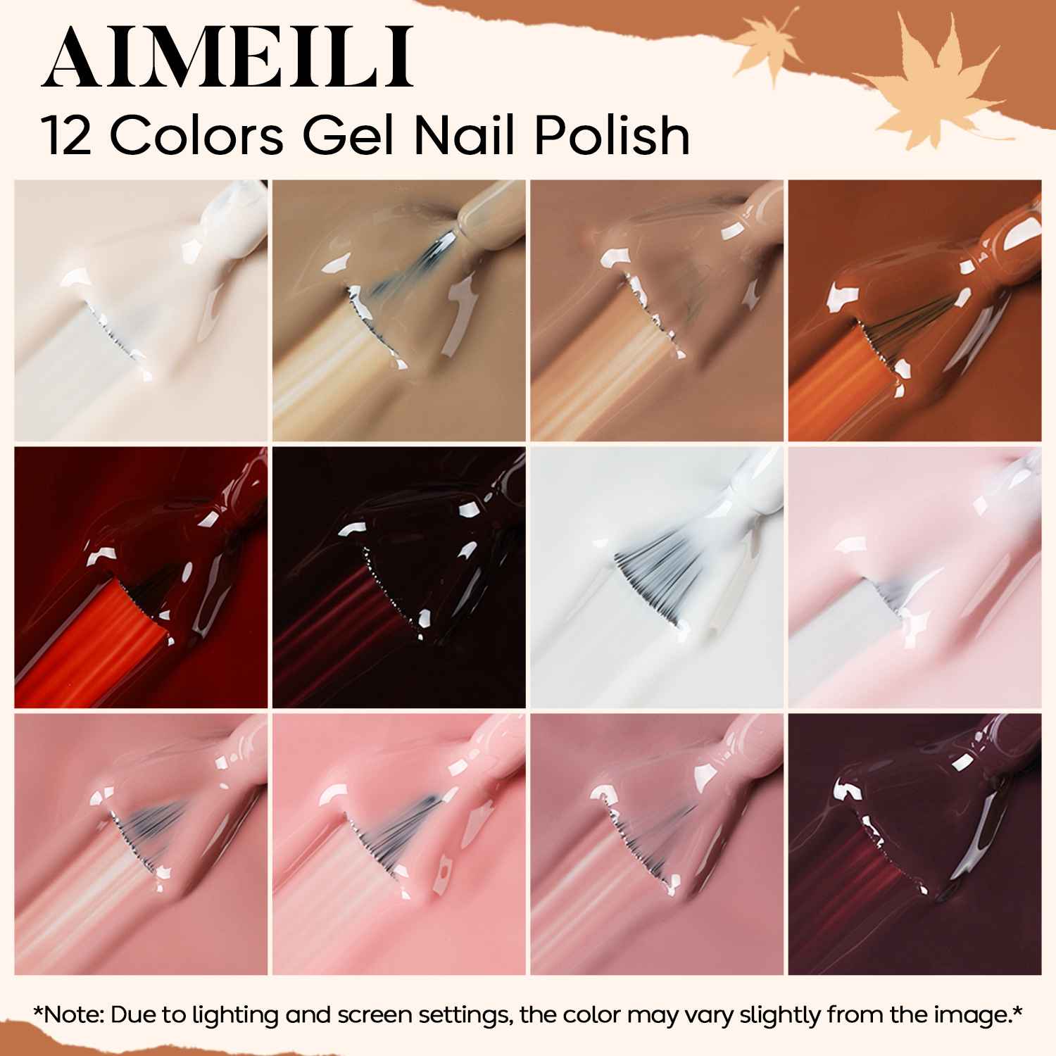 AIMEILI Classic Gel Polish Set 41 – 12 Colors