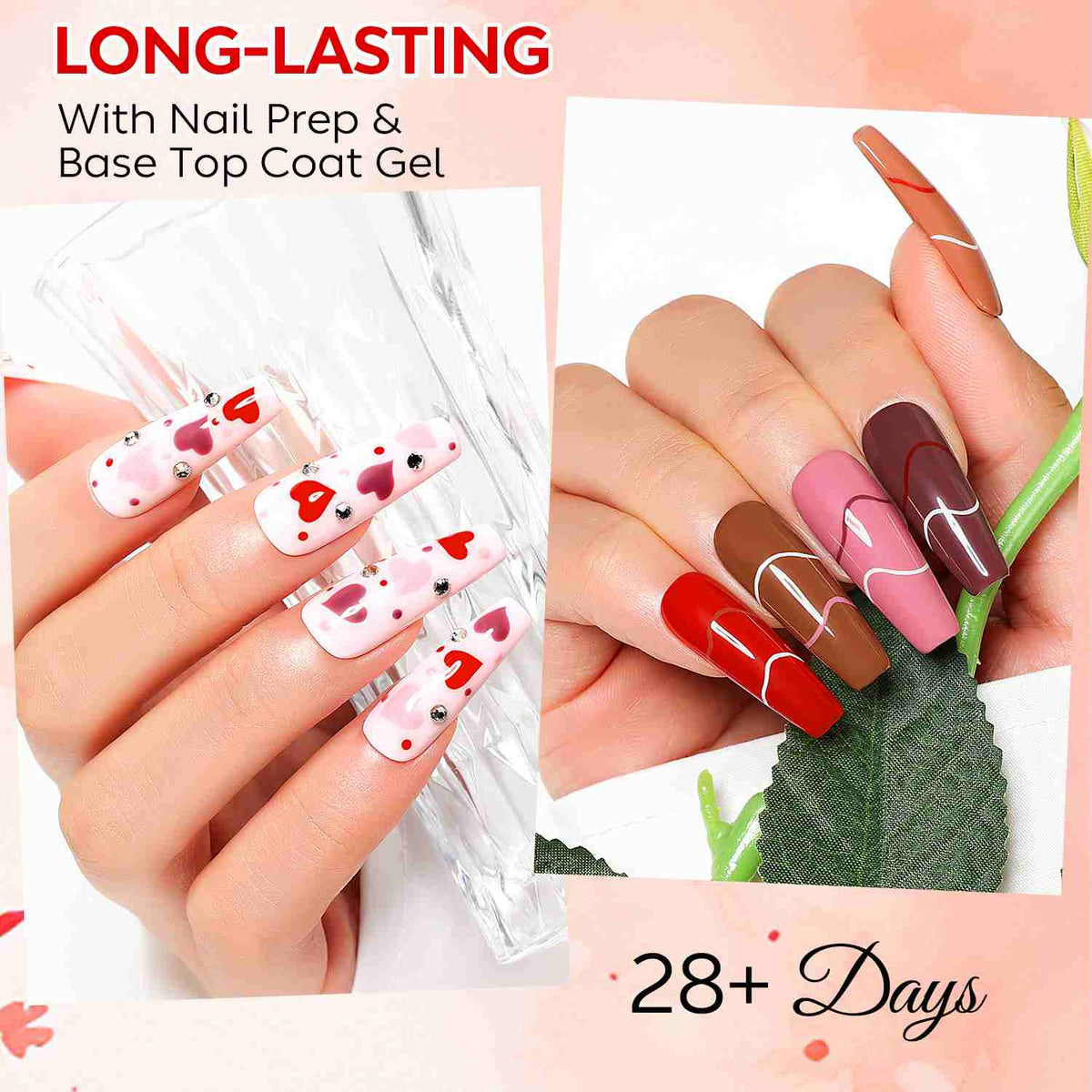 AIMEILI Pink &amp; Nude Gel Nail Polish Set 42– 12 Colors
