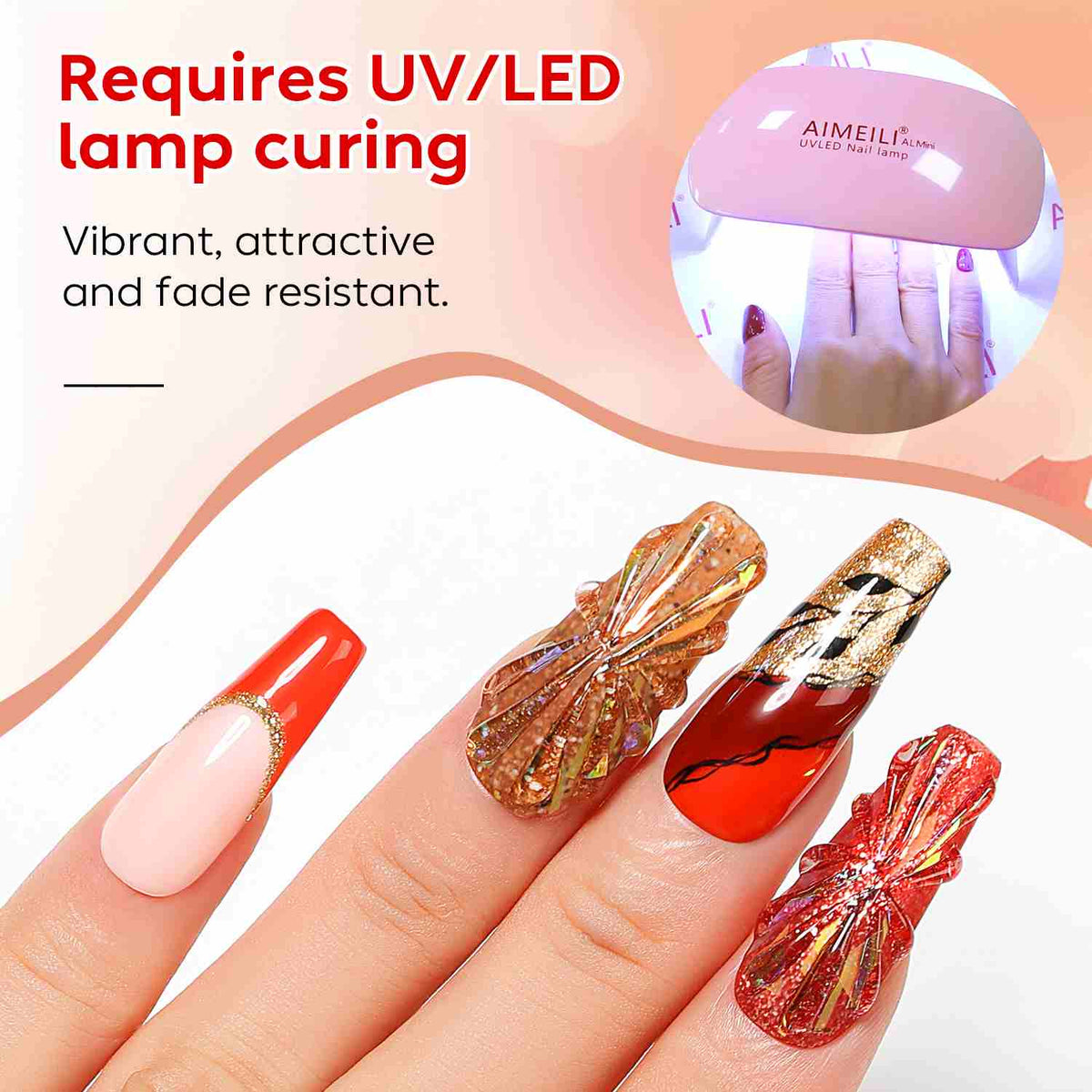 AIMEILI Christmas Gel Polish Set 43 – 12 Colors