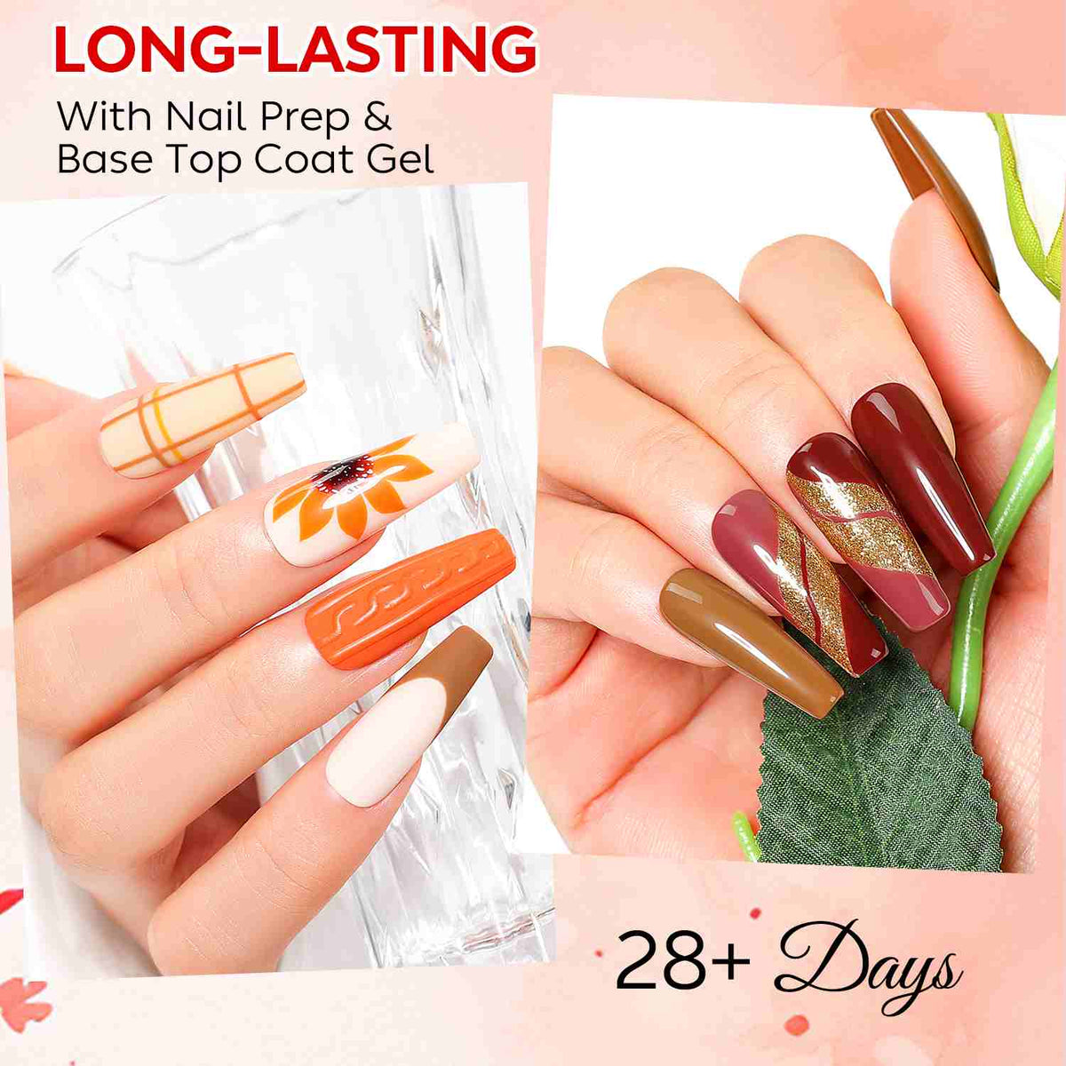AIMEILI Nude Brown Gel Polish Set 44– 12 Colors