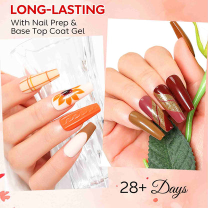 AIMEILI Nude Brown Gel Polish Set 44– 12 Colors
